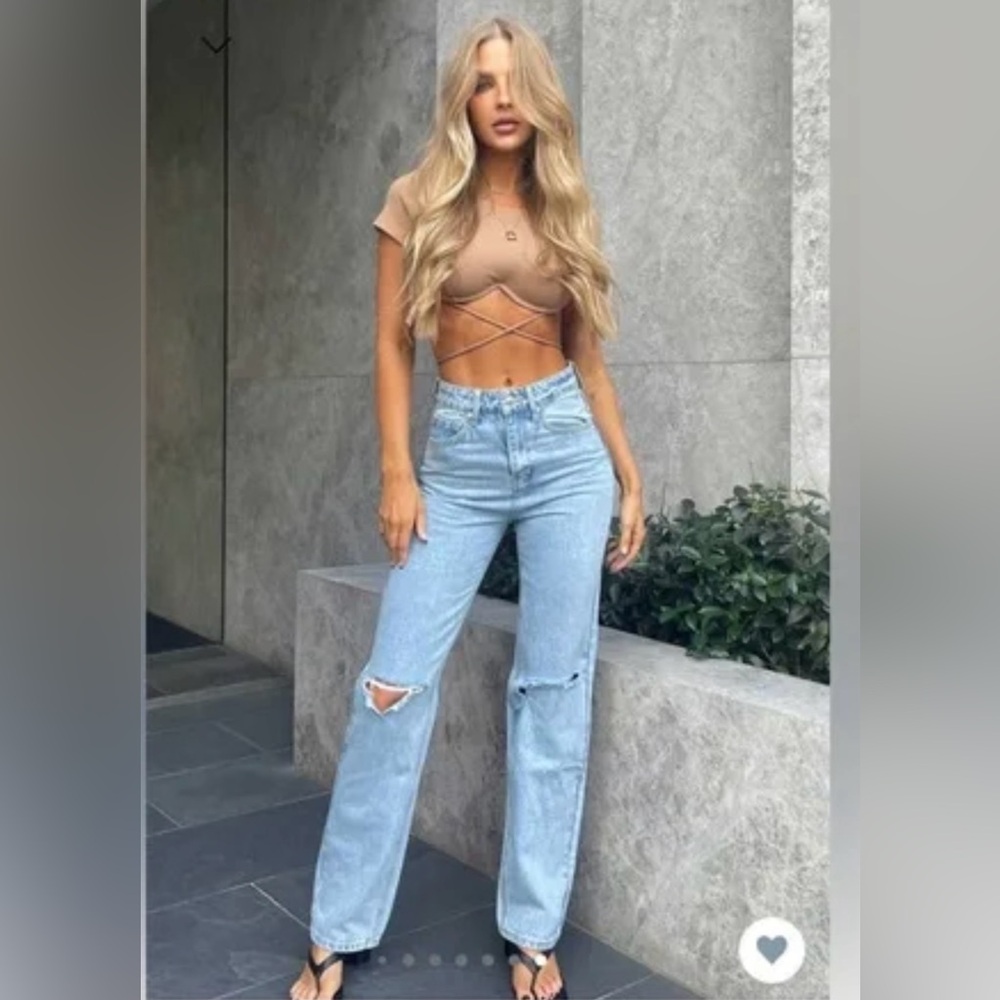 Princess Polly Holland Denim Jeans 100% cotton